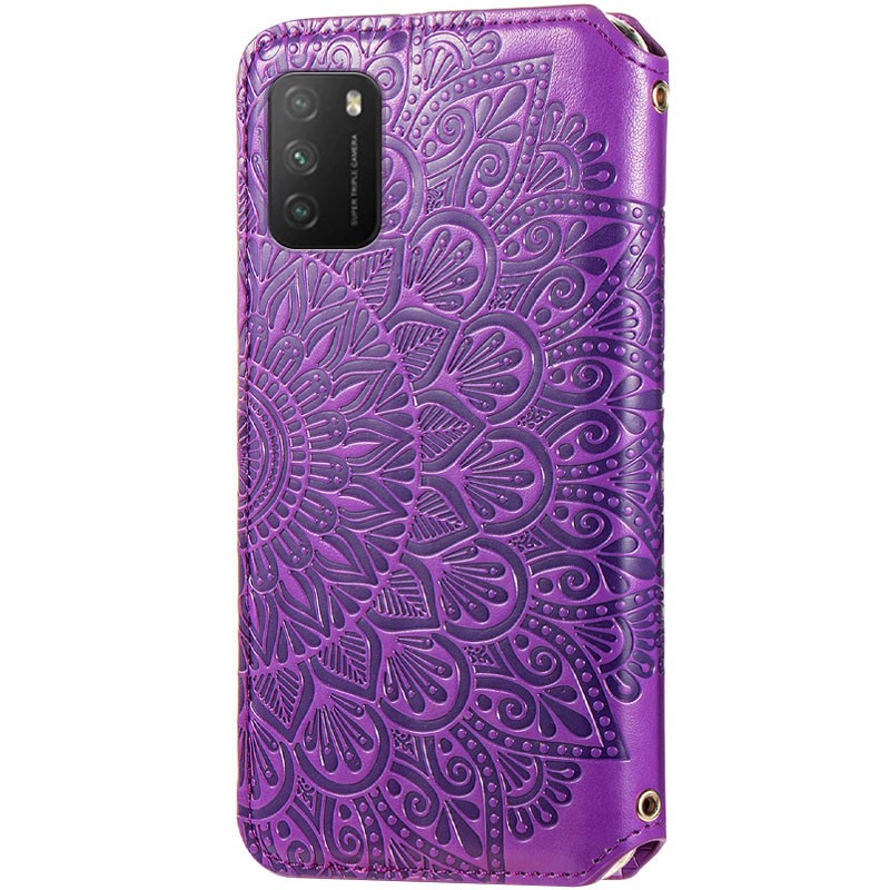 Книжка GETMAN Mandala для Xiaomi Poco M3 фіолетова-1