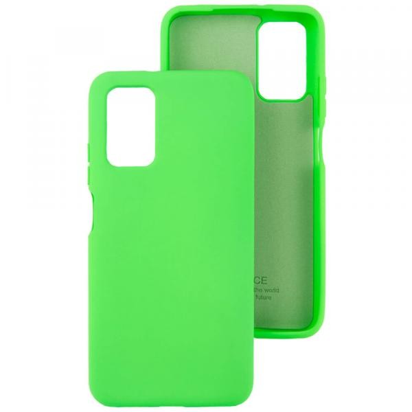 Silicone Cover Full without Logo (A) для Xiaomi Redmi 9T/Poco M3 (Neon green)-0