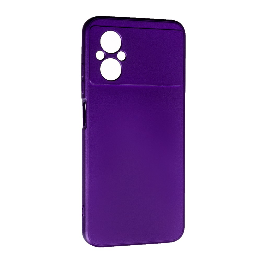 Накладка Silicone case SMTT для Xiaomi Poco M5 (Purple)-0