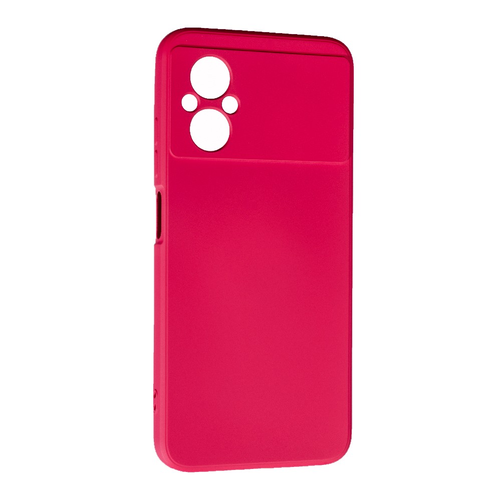 Накладка Silicone case SMTT для Xiaomi Poco M5 (Cherry)-0