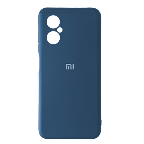 Silicone Case Full Protective для Xiaomi POCO M5 (Navy blue)-0