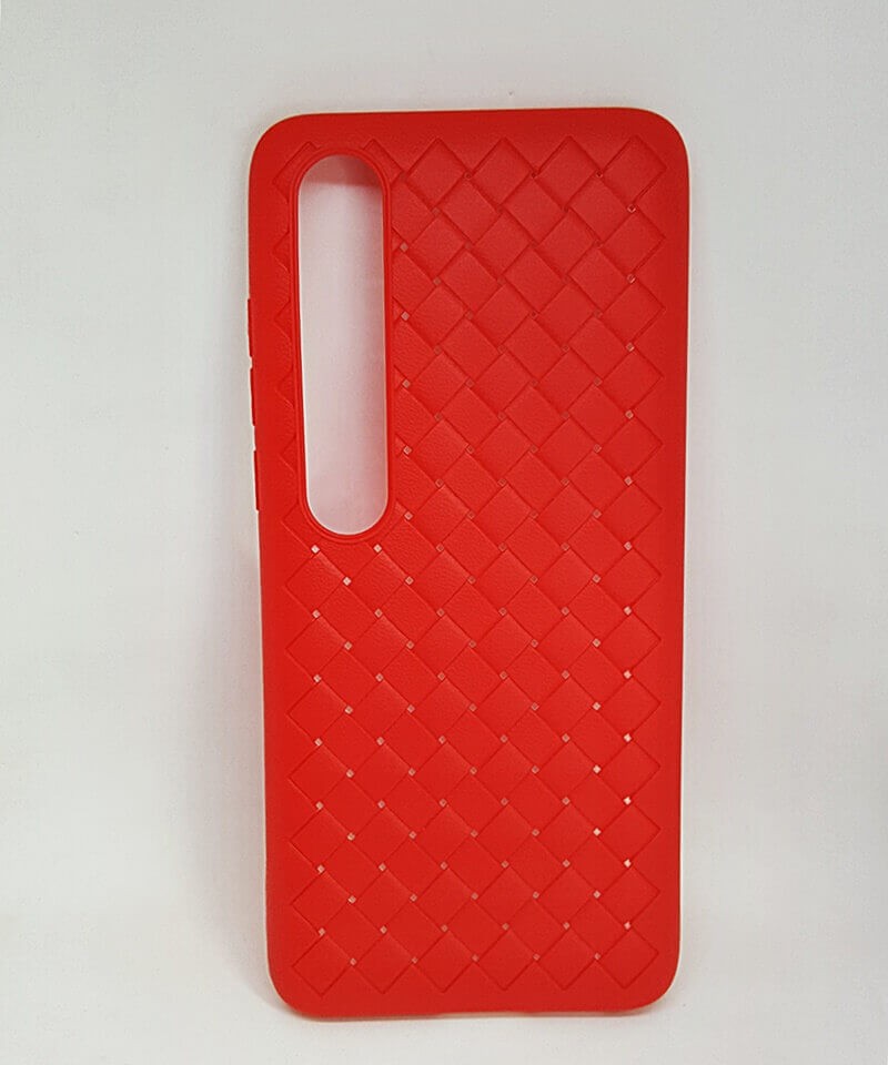 Накладка Weaving для Xiaomi Mi 10/Mi 10 Pro червона-0