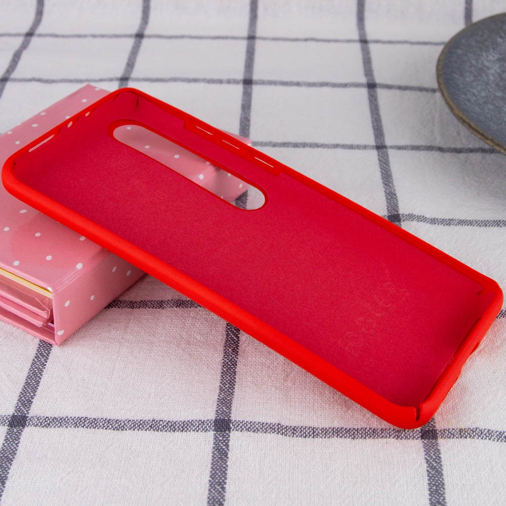 Silicone Cover Full Protective (A) для Xiaomi Mi 10 / Mi 10 Pro (Red)-2