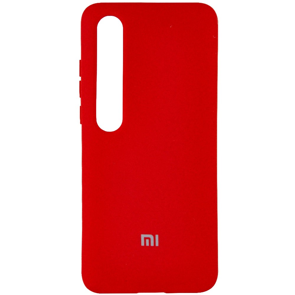 Silicone Cover Full Protective (A) для Xiaomi Mi 10 / Mi 10 Pro (Red)-0
