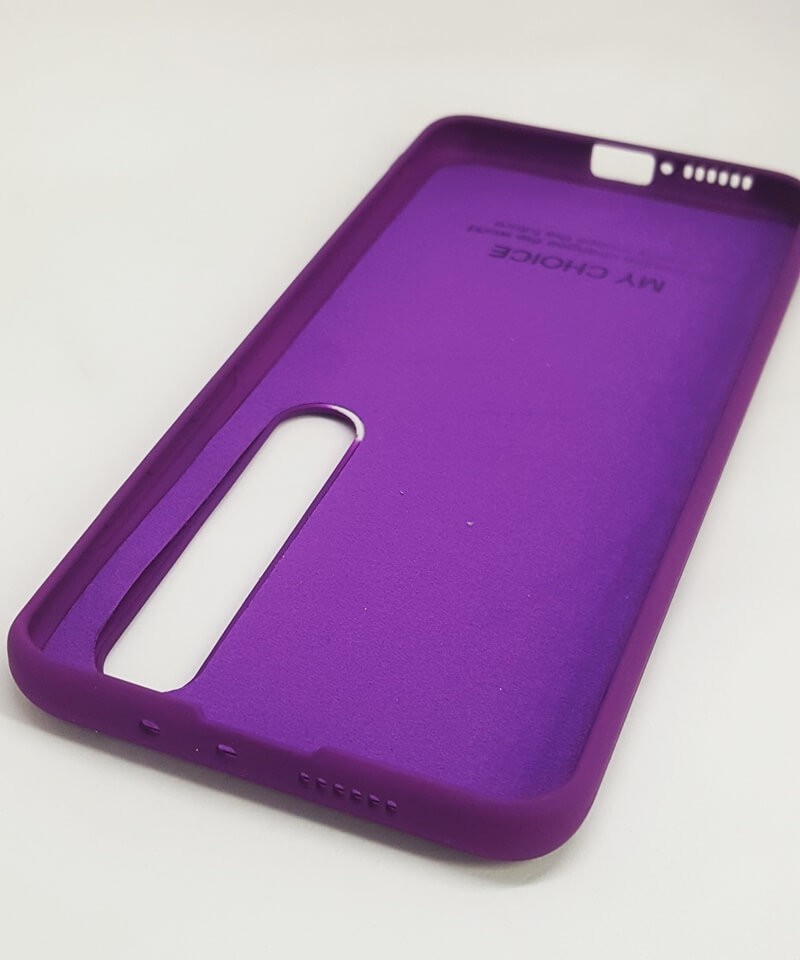 HQ Silicone Case для Xiaomi Mi 10/Mi 10 Pro бузковий-1