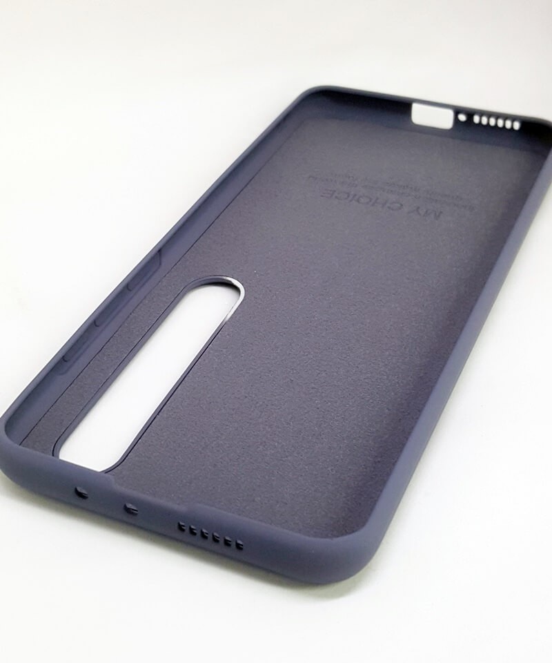 HQ Silicone Case для Xiaomi Mi 10/Mi 10 Pro сірий-1