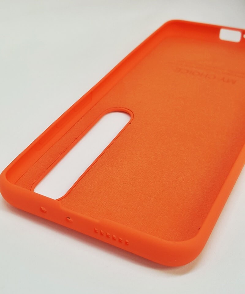 HQ Silicone Case для Xiaomi Mi 10/Mi 10 Pro помаранчевий-1