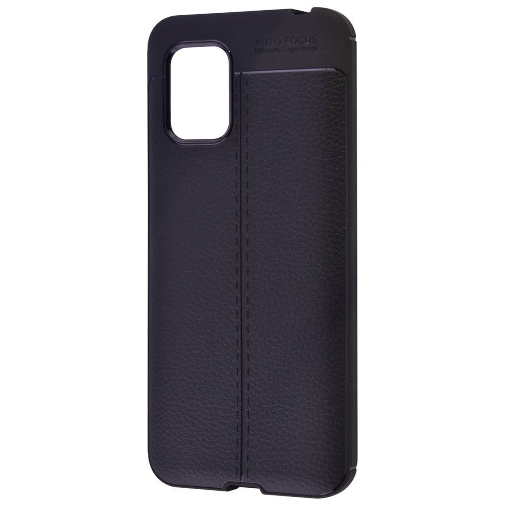 Накладка Ultimate Experience Leather для Xiaomi Mi 10 Lite чорна-0