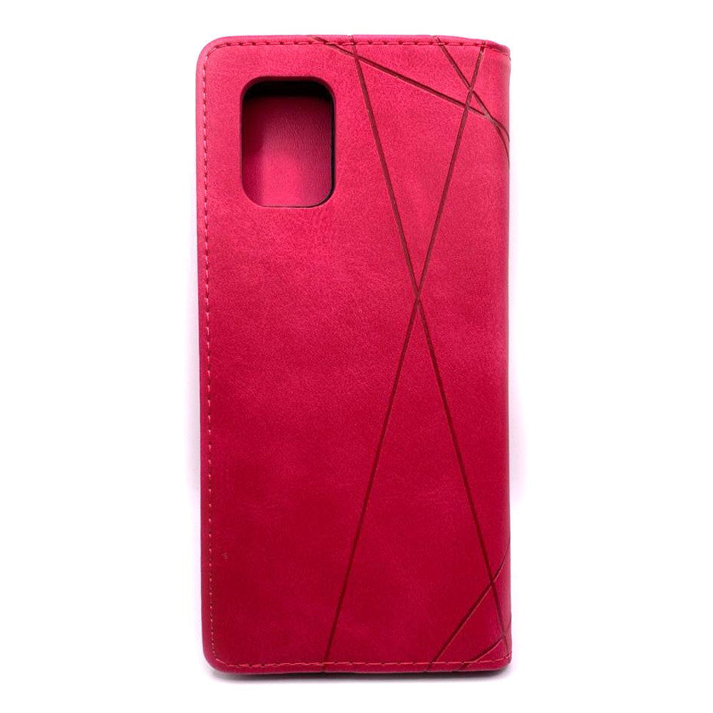 Книжка Business для Xiaomi Mi 10 Lite малинова-1
