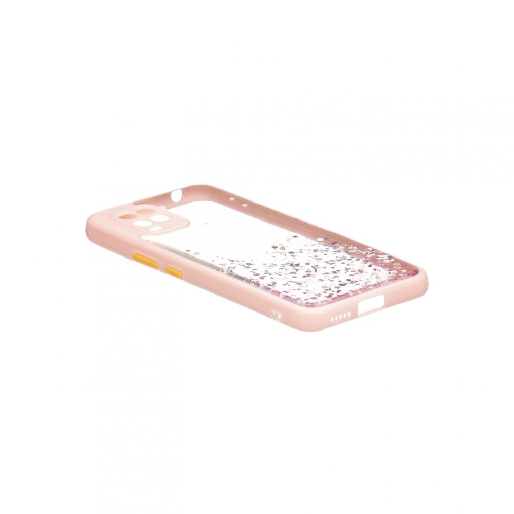 Накладка Glitter Bling Sequins для Xiaomi Mi 10 Lite рожева-1