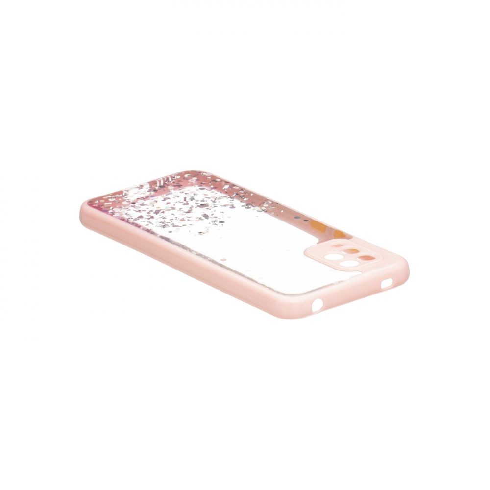 Накладка Glitter Bling Sequins для Xiaomi Mi 10 Lite рожева-2