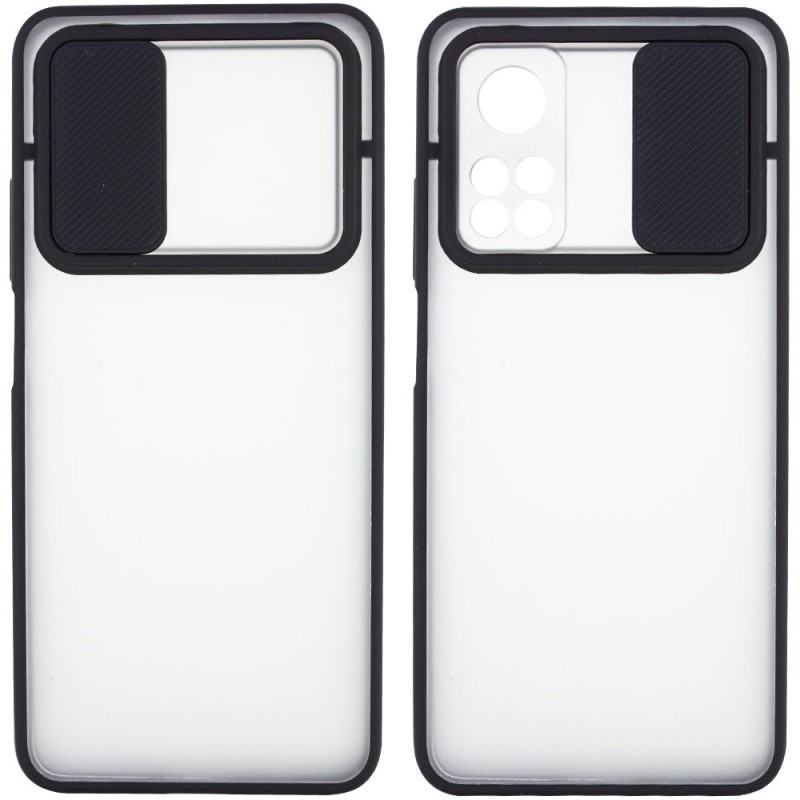 Накладка Camshield mate TPU для  Xiaomi Mi 10T / Mi 10T Pro чорна шторка-0