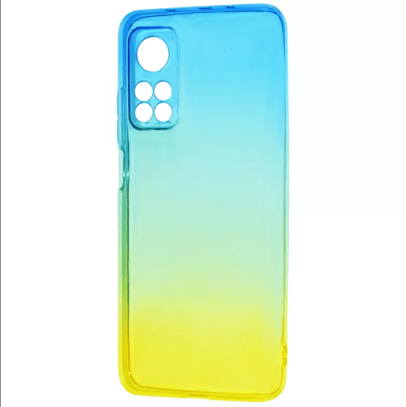 Накладка Gradient Design для Xiaomi Mi 10T/Mi 10T Pro (blue/yellow)-0