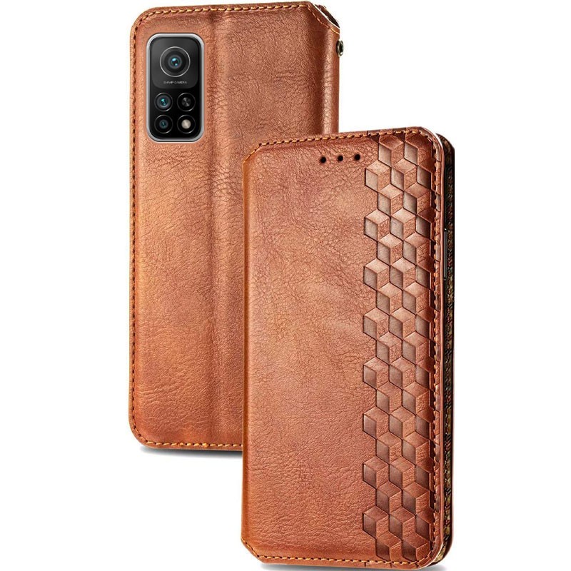 Книжка GETMAN Cubic для Xiaomi Mi 10T / Mi 10T Pro коричнева-0
