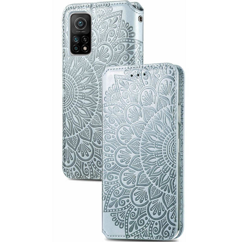 Книжка GETMAN Mandala для Xiaomi Mi 10T/Mi 10T Pro сіра-1