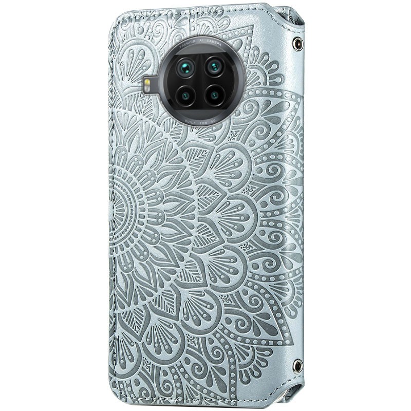 Книжка GETMAN Mandala для Xiaomi Mi 10T Lite сіра-1