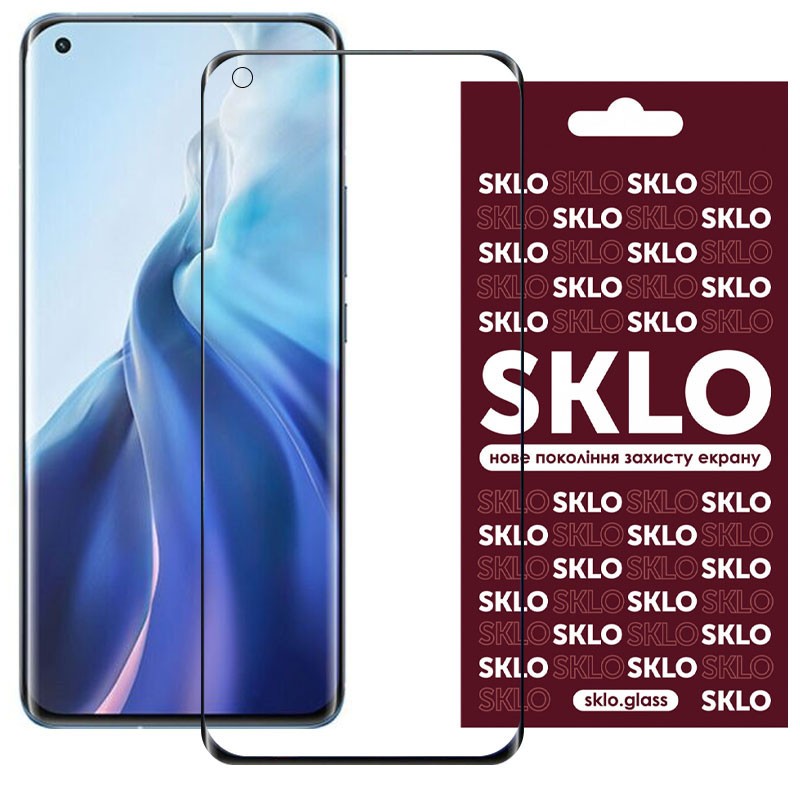 Захисне скло SKLO 3D (full glue) для Xiaomi Mi 11 Lite-0