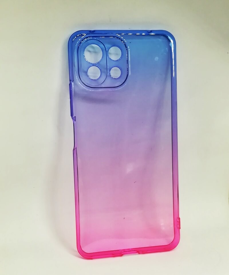 Накладка Gradient Design для Xiaomi Mi 11 Lite (blue/pink)  0.5 mm-0