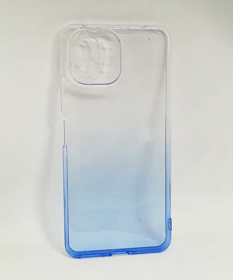 Накладка Gradient Design для Xiaomi Mi 11 Lite  (white/blue)-0