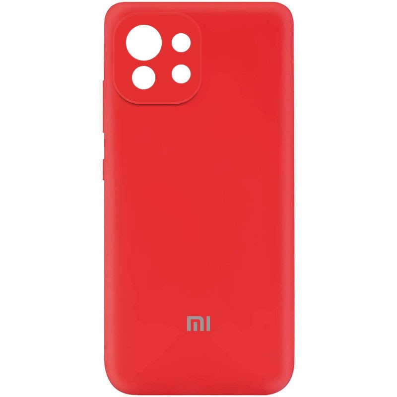 Silicone Cover My Color Full Camera (A) для Xiaomi Mi 11 Lite (Red)-0