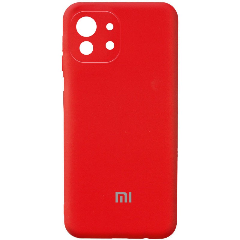 Silicone Cover Full Camera (AA) для Xiaomi Mi 11 Lite (Red)-0