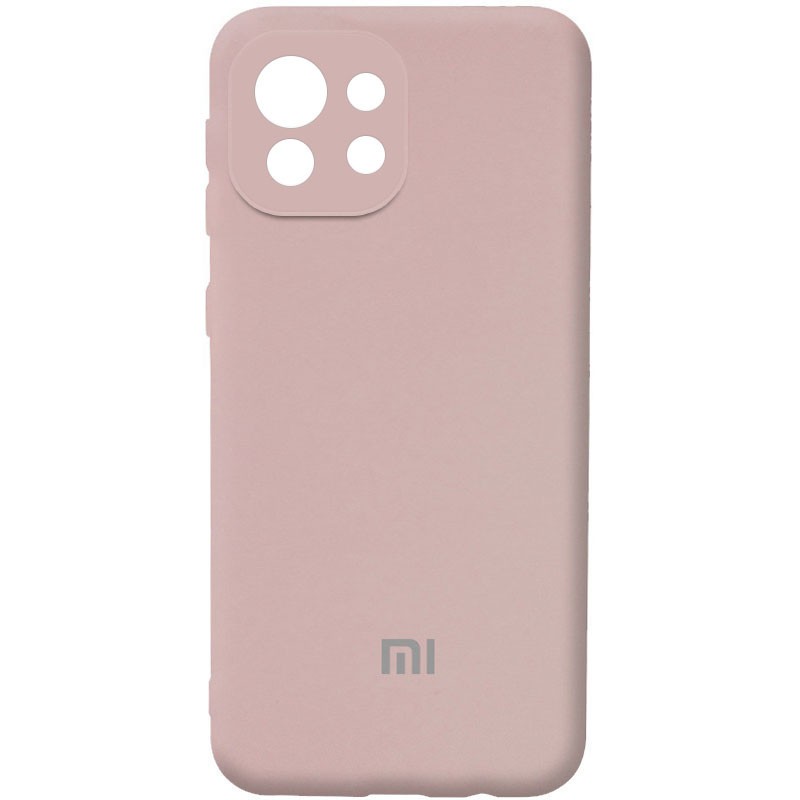 Silicone Cover Full Camera (AA) для Xiaomi Mi 11 Lite (Pink Sand)-0