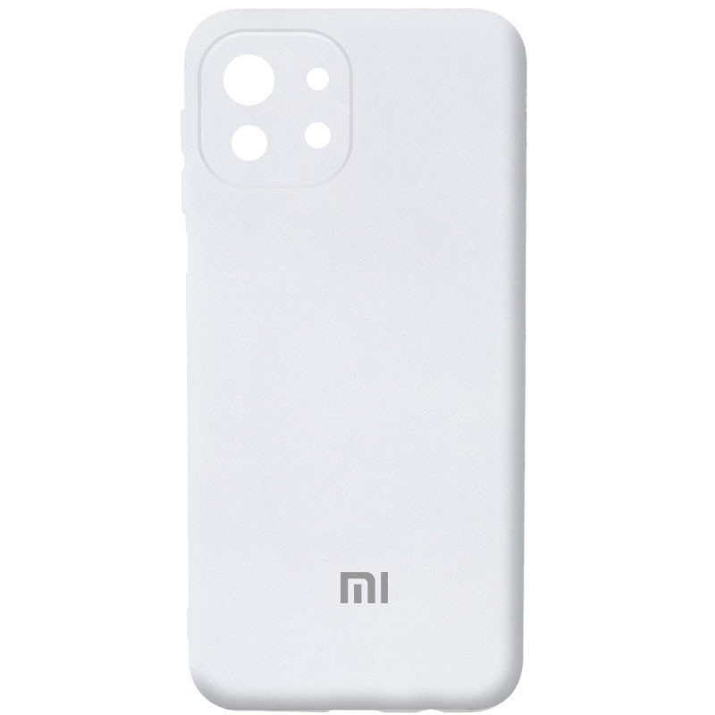 Silicone Cover Full Camera (AA) для Xiaomi Mi 11 Lite (White)-0