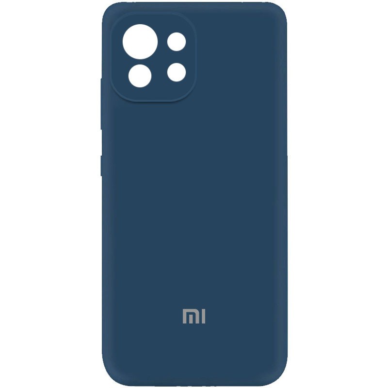 Silicone Cover My Color Full Camera (A) для Xiaomi Mi 11 Lite (Navy blue)-0