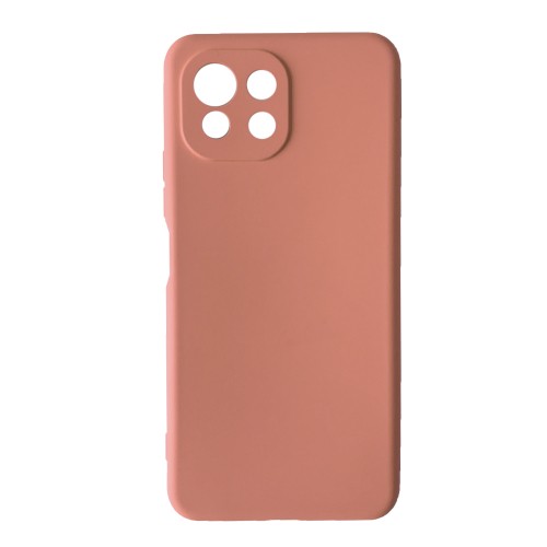 Silicone Cover Full Camera without Logo (A) для Xiaomi Mi 11 Lite (Peach)-0