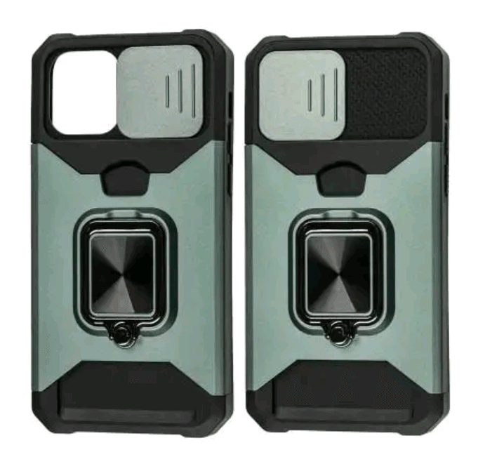 Накладка Armor Case Magnetic Ring+Card slot Xiaomi Mi 11 Lite (Зелена)-0