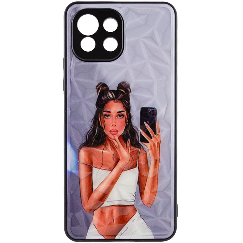 Накладка Ladies Camera для Xiaomi Mi 11 Lite Black in white-0
