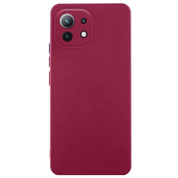 Чохол Fibra для Xiaomi Mi 11 Lite (Marsala)-0