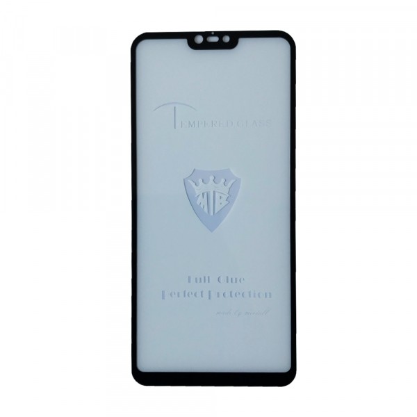 Захисне скло (NP) Full Glue для Xiaomi MI 8 Lite з чорною рамкою-0