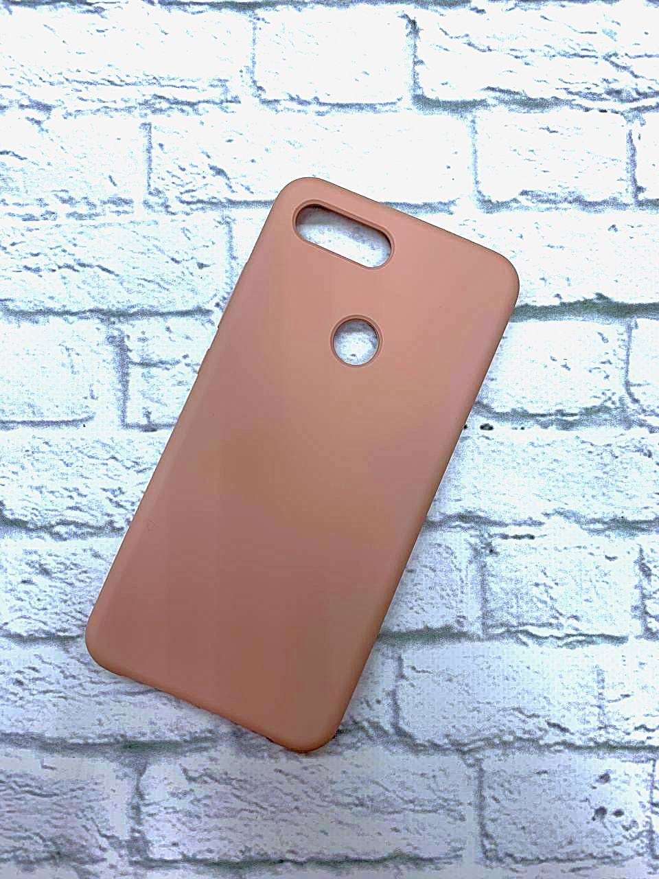 Накладка Silicone Cover для Xiaomi Mi 8 Lite рожевий-0