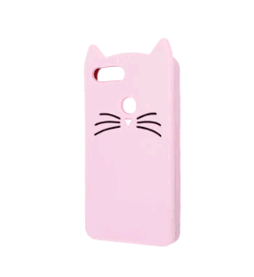 Накладка 3D Cat для Xiaomi Redmi Mi 8 Lite пудрова-0