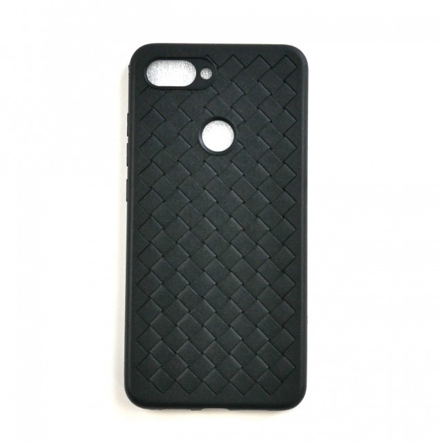 Накладка Weaving для Xiaomi Mi 8 Lite чорна-0