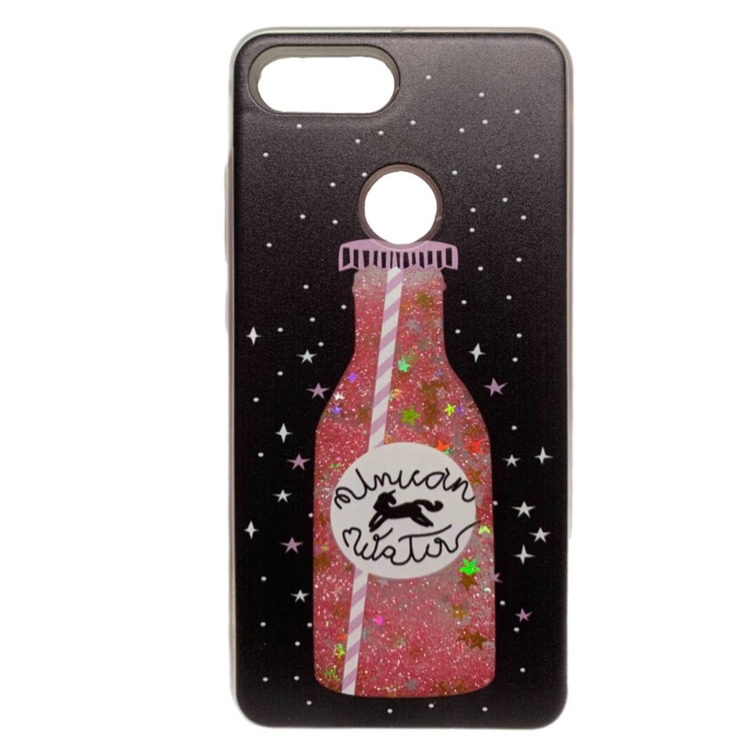 Накладка Fashion для Xiaomi Mi 8 Lite "Liquid" Unicorn Water (переливається)-0