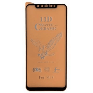 Гнучке скло Ceramic Matt для Xiaomi Mi 8/Mi 8 Pro матове з чорною рамкою-0