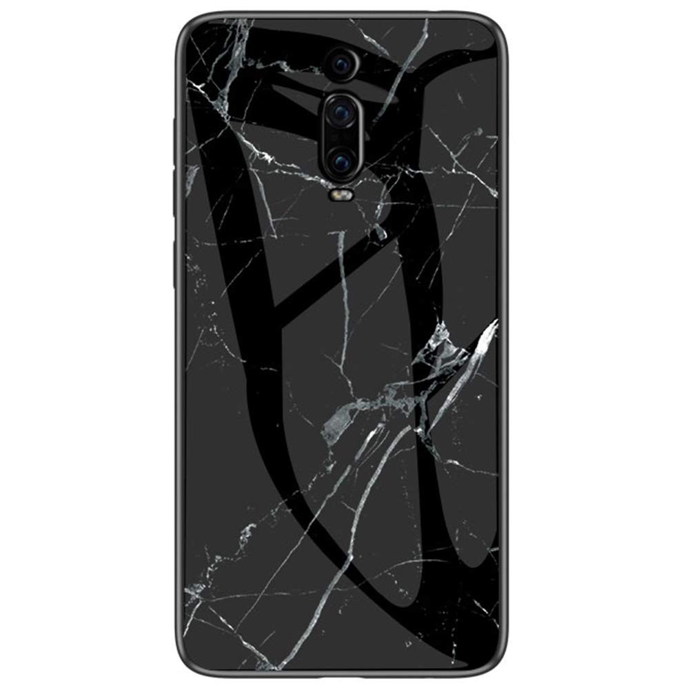 Накладка Luxury Marble для Xiaomi Mi 9 Pro чорна-0