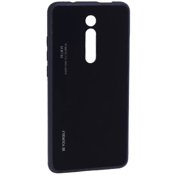 Накладка Glass Case Gradient для Xiaomi K20/Mi 9T чорна-0