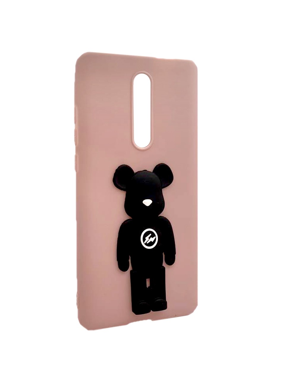 Чохол силіконовий "Bear" для Xiaomi Mi 9T (Рожевий)-0