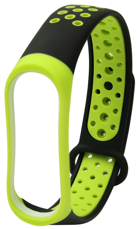 Ремешок Mi Band 2 Sport (Черно-зеленый)-0