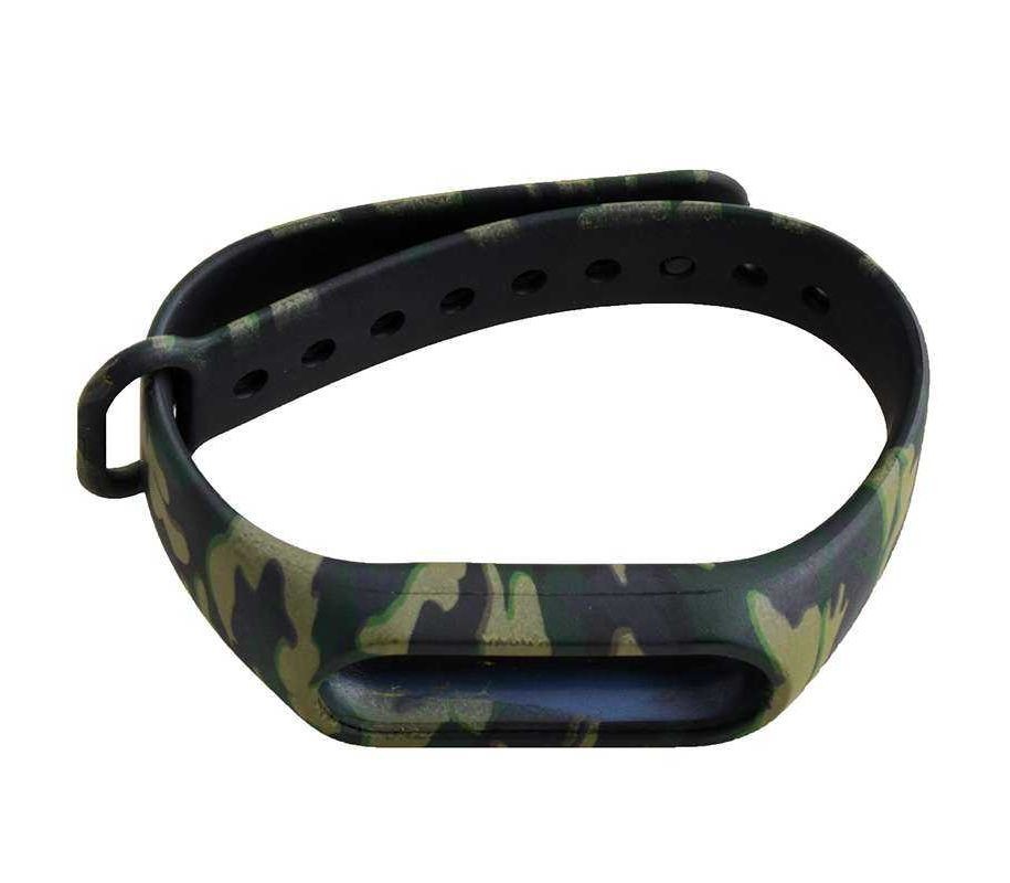 Ремінець для Mi Band 3/4 (Камуфляж, Зелений)-0