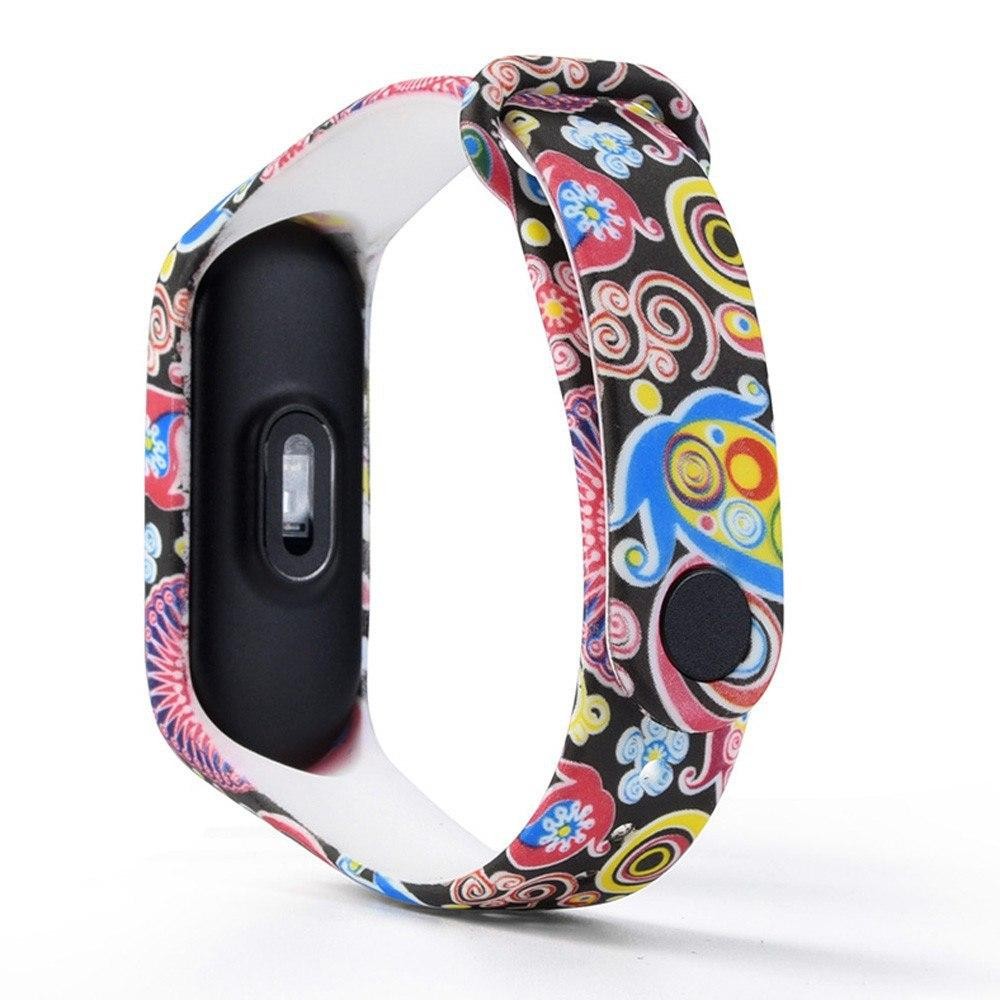 Ремінець для  Mi Band 3/Mi Band 4 "Кольорові візерунки"-1