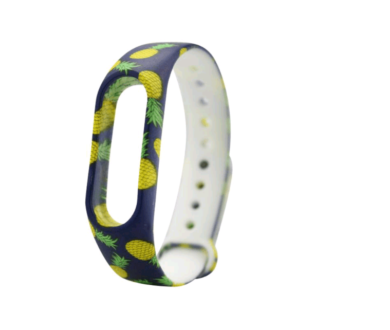 Ремінець для Mi Band 3 Silicone "Ананас"-0