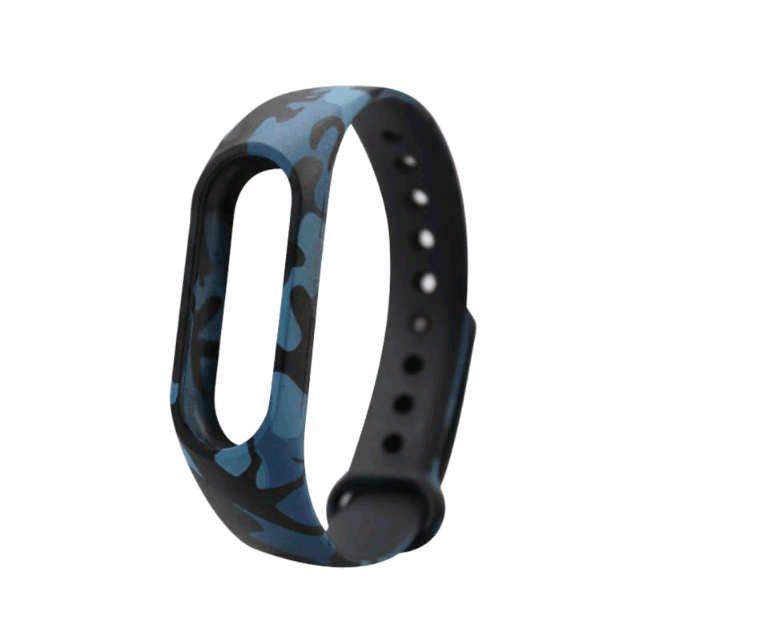 Ремінець для Mi Band 3 Silicone "Хаккі синій"-0