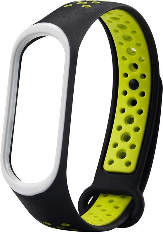 Ремінець для Mi Band 3/4 Sport (Чорно-салатовий)-0