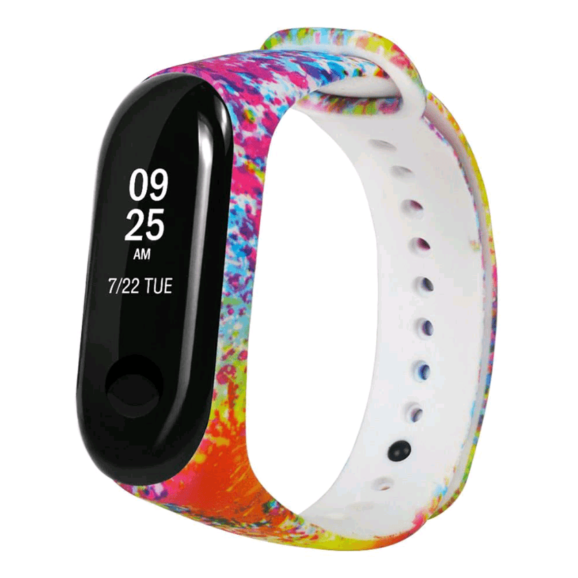 Ремінець для  Mi Band 5/Mi Band 6 / 7 "Кольорові плями"-0