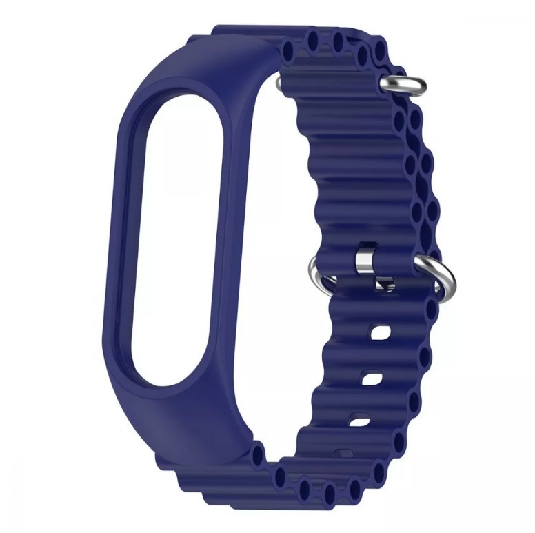 Ремінець Ocean для Mi Band 3/4/5/6/7  (Dark blue)-0