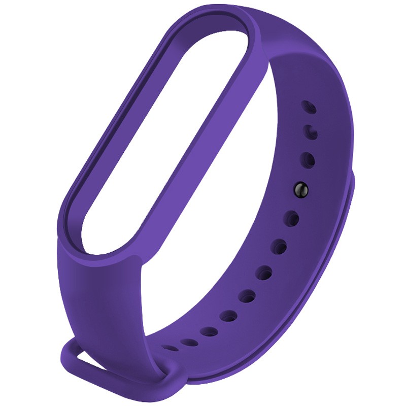 Ремінець Silicone для Xiaomi Mi Band 5 /6 /7 (Purple)-0